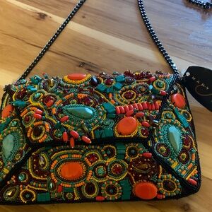 Mary Frances Vibrant Beaded Clutch